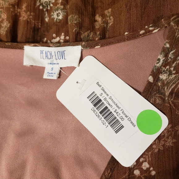 **NWT** Peach Love California Small Mini Dress - Picture 6 of 8